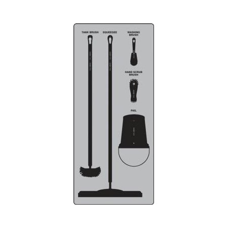 Accuform WET ZONE STOREBOARDS MAXDUTY PSB611GTBK PSB611GTBK